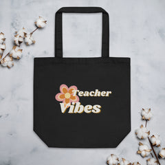 Teacher Vibes Tote Bag