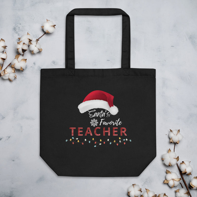 Santa's Favorite Teacher Tote Bag