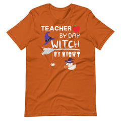 Teacher By Day Witch By Night Teacher Shirt