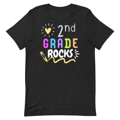 2nd Grade Rocks Teacher Shirt