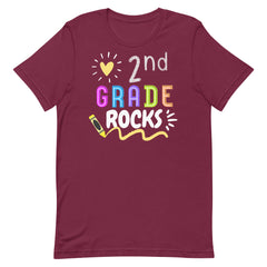 2nd Grade Rocks Teacher Shirt