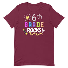 6th Grade Rocks Teacher Shirt