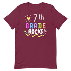 7th Grade Rocks Teacher Shirt