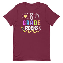 8th Grade Rocks Teacher Shirt