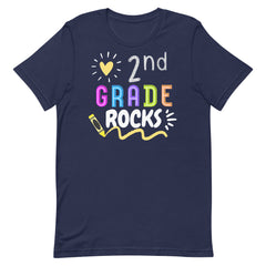 2nd Grade Rocks Teacher Shirt