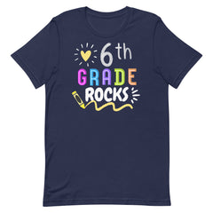 6th Grade Rocks Teacher Shirt