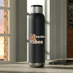 Teacher Vibes - Soundwave Copper Vacuum Audio Bottle 22oz