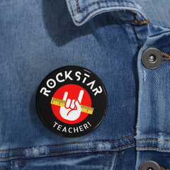 Rockstar Teacher - Round Pins