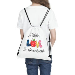 A Teachers Love is Unconditional - Outdoor Drawstring Bag