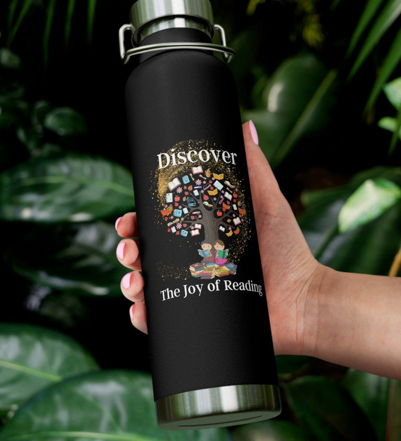 Discover the Joy of Reading - Copper Vacuum Insulated Bottle, 22oz