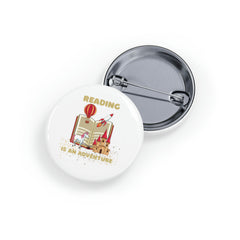 Reading Is an Adventure D - Round Pins