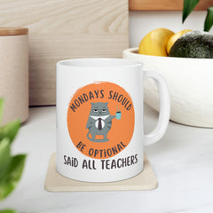 Mondays Optional - Ceramic Mug 11oz