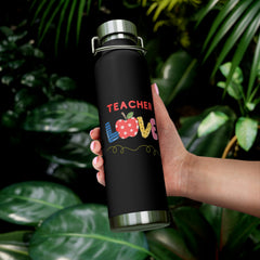 Teacher Love - Copper Vacuum Insulated Bottle, 22oz