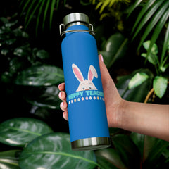 Hoppy Teacher (with Bunny Character) - Copper Vacuum Insulated Bottle, 22oz