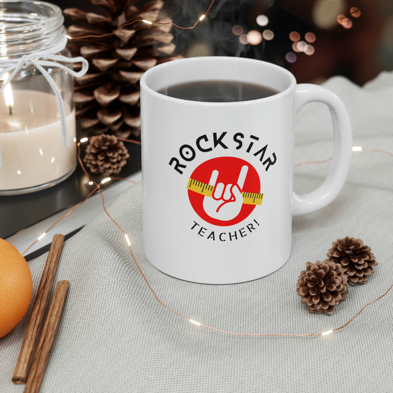 Rockstar Teacher - Ceramic Mug 11oz