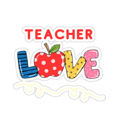 Teacher Love - Kiss-Cut Stickers