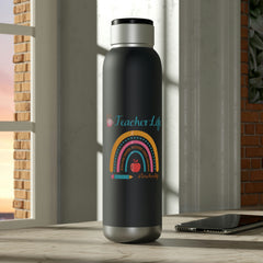 Teacher Life (Big Yellow Rainbow) - Soundwave Copper Vacuum Audio Bottle 22oz