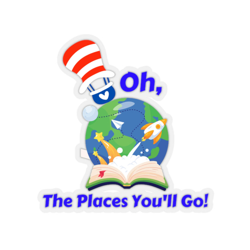 Oh, The Places You'll Go - Kiss-Cut Stickers