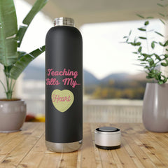 Teaching Fills My Heart - Soundwave Copper Vacuum Audio Bottle 22oz