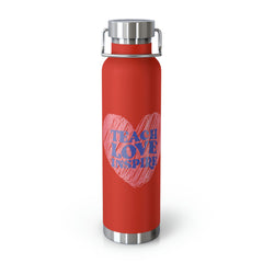 Teach Love Inspire - Copper Vacuum Insulated Bottle, 22oz