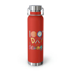 100th Day Of School - Copper Vacuum Insulated Bottle, 22oz