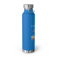 Teacher Life (Purple) - Copper Vacuum Insulated Bottle, 22oz