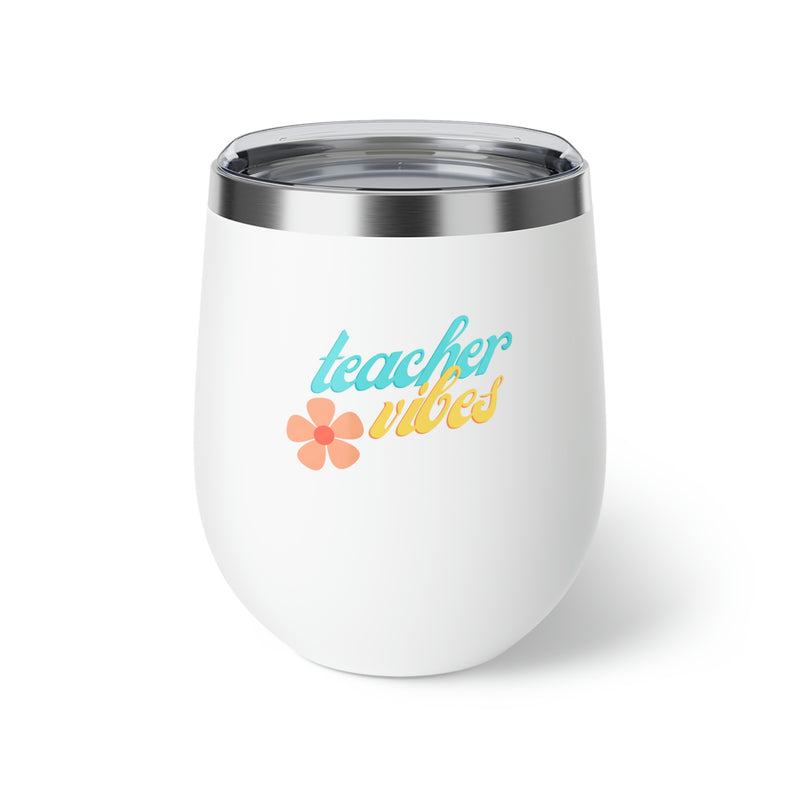 Teacher Vibes - Copper Vacuum Insulated Cup, 12oz