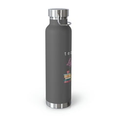 Teacher Life (Purple) - Copper Vacuum Insulated Bottle, 22oz