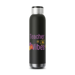 Teacher Vibes (purple) - Soundwave Copper Vacuum Audio Bottle 22oz