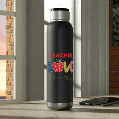 Teacher Love (Apple) - Soundwave Copper Vacuum Audio Bottle 22oz