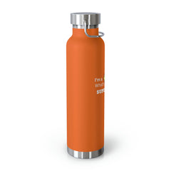 I'm a Teacher, What's Your Superpower - Copper Vacuum Insulated Bottle, 22oz