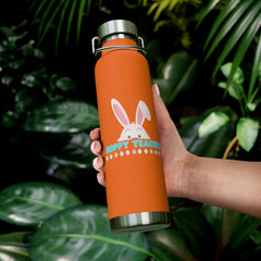 Hoppy Teacher (with Bunny Character) - Copper Vacuum Insulated Bottle, 22oz