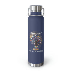 Discover the Joy of Reading - Copper Vacuum Insulated Bottle, 22oz