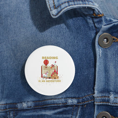 Reading Is an Adventure D - Round Pins