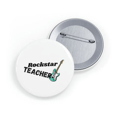 Rockstar Teacher - Round Pins