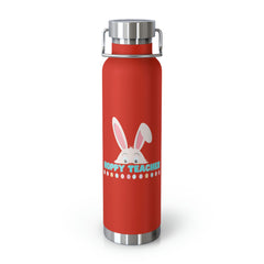 Hoppy Teacher (with Bunny Character) - Copper Vacuum Insulated Bottle, 22oz