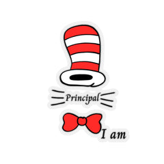 Seuss Principal - Kiss-Cut Stickers