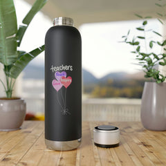 Teachers Teach, Love, Inspire - Soundwave Copper Vacuum Audio Bottle 22oz