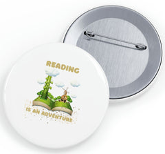 Reading Is an Adventure B - Round Pins