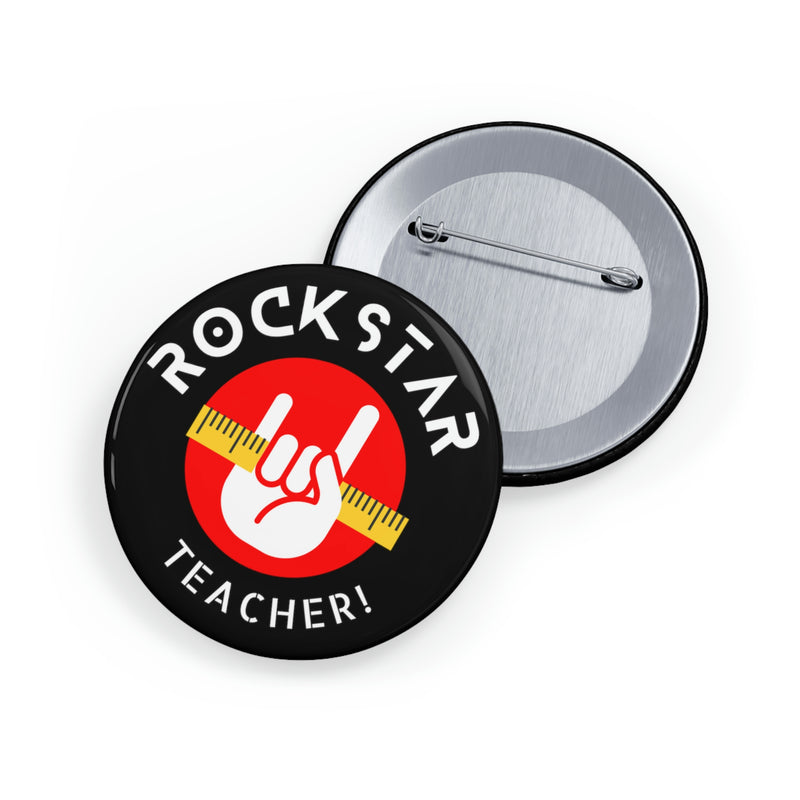 Rockstar Teacher - Round Pins