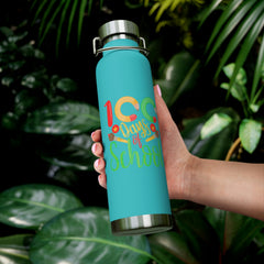 100 Days of School - Copper Vacuum Insulated Bottle, 22oz