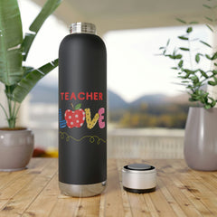 Teacher Love (Apple) - Soundwave Copper Vacuum Audio Bottle 22oz