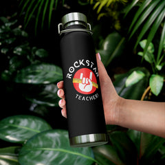 Rockstar Teacher - Copper Vacuum Insulated Bottle, 22oz