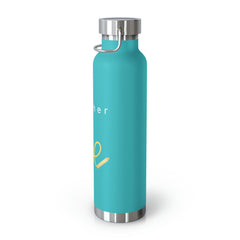 Teacher Life (Yellow) - Copper Vacuum Insulated Bottle, 22oz