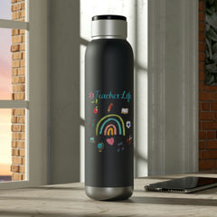 Teacher Life (Small Rainbow) - Soundwave Copper Vacuum Audio Bottle 22oz