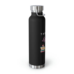 Teacher Life (Purple) - Copper Vacuum Insulated Bottle, 22oz