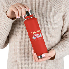 Teacher Love (Bunny) - Copper Vacuum Insulated Bottle, 22oz