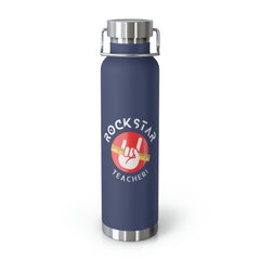 Rockstar Teacher - Copper Vacuum Insulated Bottle, 22oz