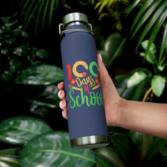 100 Days of School - Copper Vacuum Insulated Bottle, 22oz