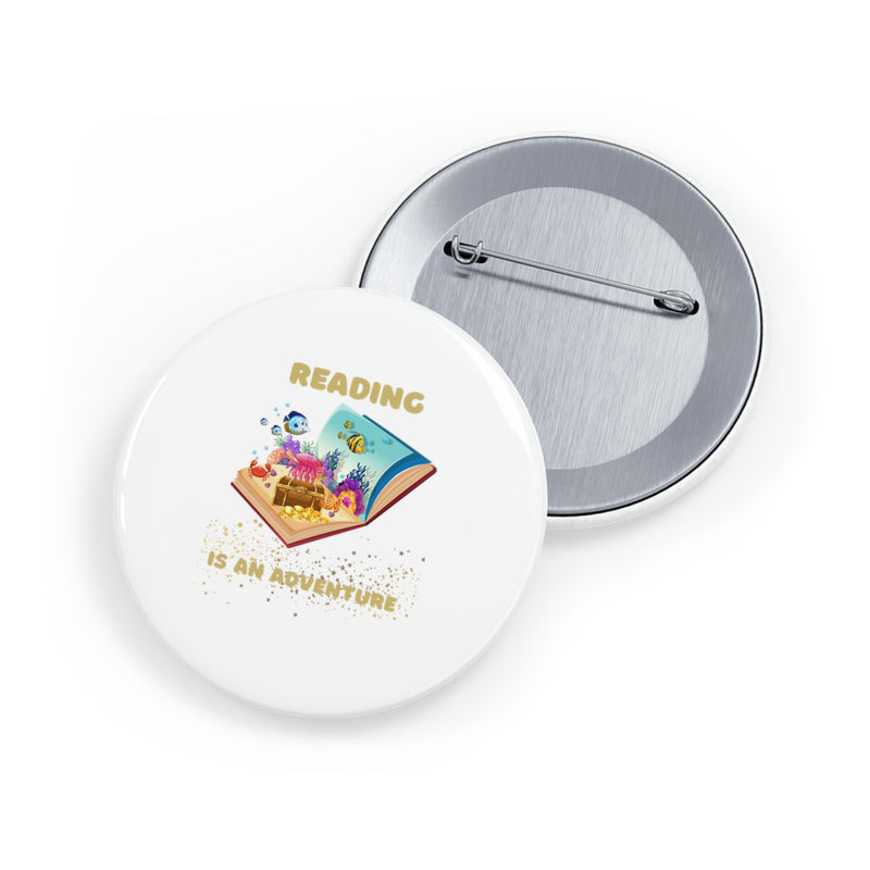 Reading Is an Adventure E - Round Pins